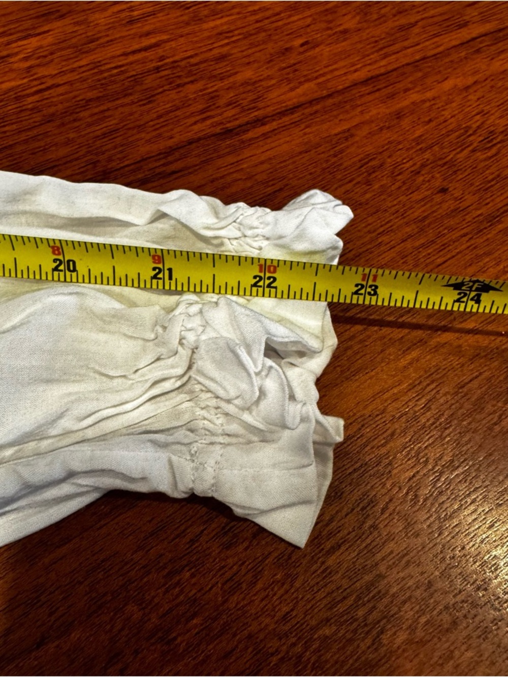 NEW VELVET BY GRAHAM & SPENCER Samantha White Viscose Popover Ruffle Trim Sz‎ S - Picture 13 of 14